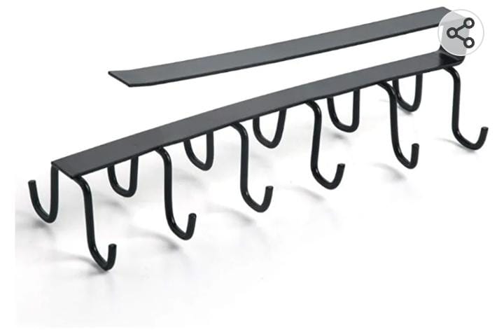 10-Hook Under Cabinet Organizer