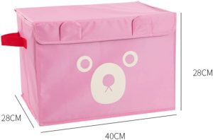 Panda Design Folding Storage Bins For Kids Toys