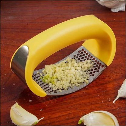Manual Garlic Press Stainless Steel (Random Color)