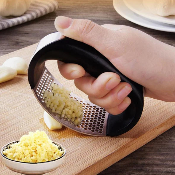Manual Garlic Press Stainless Steel (Random Color)
