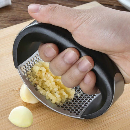 Manual Garlic Press Stainless Steel (Random Color)