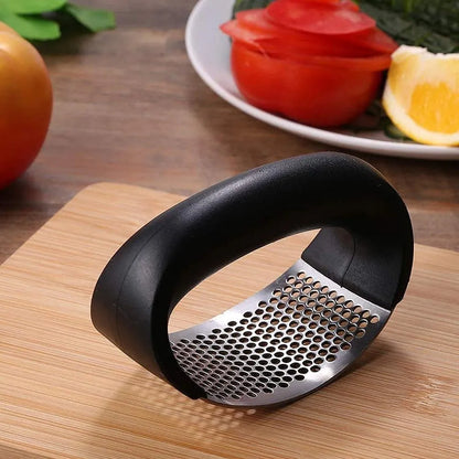 Manual Garlic Press Stainless Steel (Random Color)