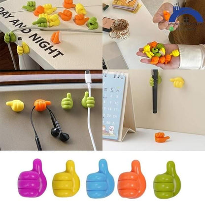 Silicone Thumb Wall Hooks (Pack of 10)