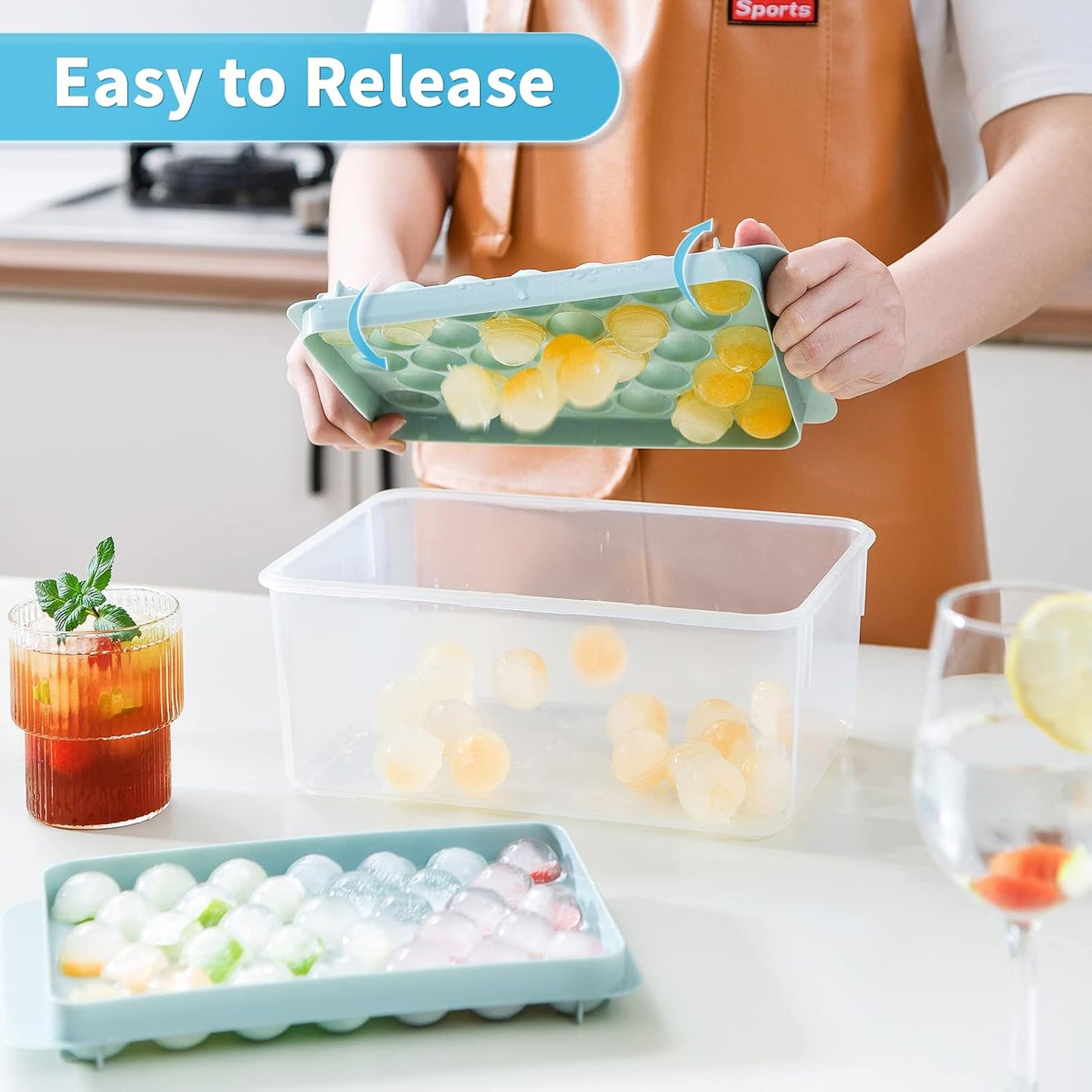 Round Ice Ball Maker Tray