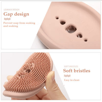 2 in 1 Silicone Soap Holder Double Sided | Random Color