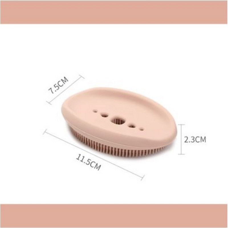 2 in 1 Silicone Soap Holder Double Sided | Random Color